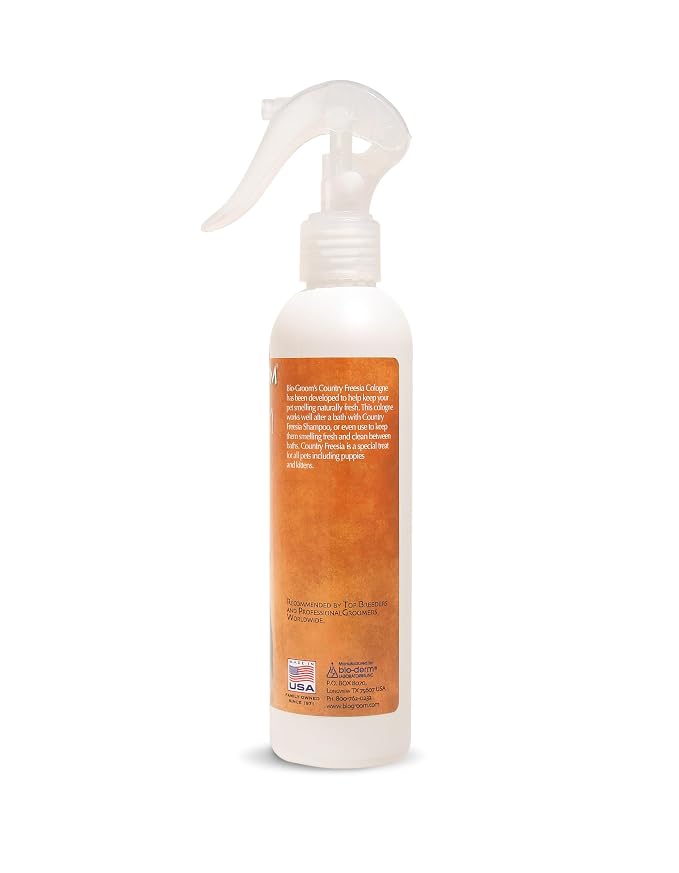 Bio-groom Crisp Dog Cologne, Deodorizing Perfume Spray, 8 fl oz, 1-Pack | Dog Bathing Supplies, Puppy Wash, Cat Grooming Supplies, Cruelty-Free, Made in USA