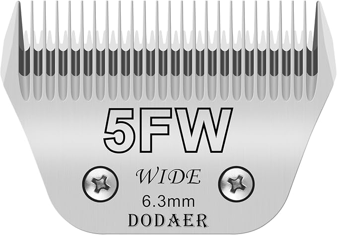 5FW Dog Grooming Blade,Compatible with Most Andis,Oster A5,Wahl km10 Clippers | Cutting length 1/4" 6.3mm