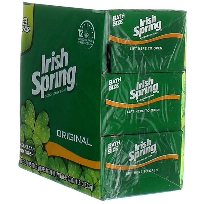 Irish Spring Original Deodorant Bar Soap 3 ct (Pack of 24)