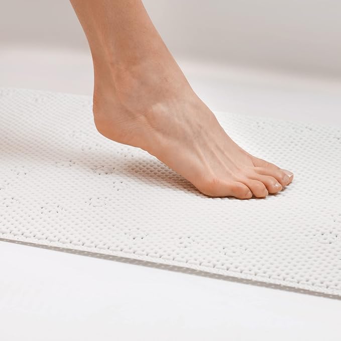 Duck Brand Softex Bath Mat for Tubs, Machine Washable, 17 x 36 Inches, Taupe, Skid Resistant (442097) (Pack of 4)