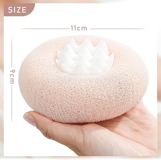 Super Soft Sunflower Suction Cup Bath Ball, 2026 Upgraded 2-in-1 Sunflower Bath Ball Exfoliating Bath Sponge Cleaning Brush, Sponge Mesh Pouf Shower Ball for Women, Men Shower (Colorful-8)