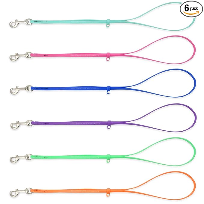 Jelly Pet Grooming Loop for Dogs | Fits Most Pet Grooming Tubs and Tables | Easy to Clean, & Waterproof Noose Loop | Stronger Than Leather | Made in The USA | 6-Pack
