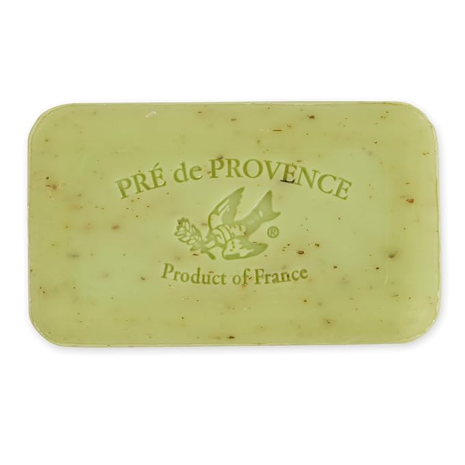 Pre de Provence Artisanal Soap Bar, Natural French Skincare, Enriched with Organic Shea Butter, Quad Milled for Rich, Smooth & Moisturizing Lather, Lime Zest, 5.3 Ounce