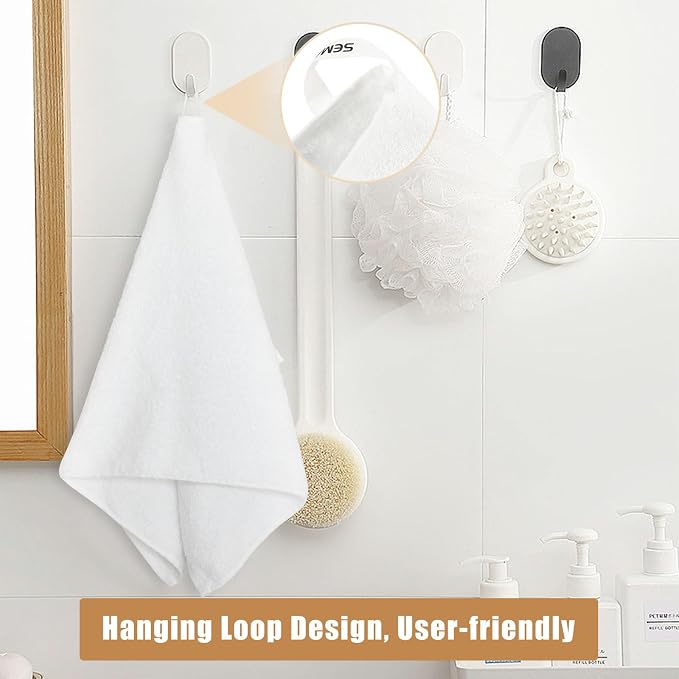 18-Piece Cotton Bath Towel Set with Hanging Loops for Bathroom, White | Stock-up towel set for family bathrooms, guest baths, multi-bath homes, and wash-day rotation, OEKO-TEX certified, easy care