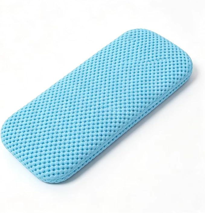 Soft Waterproof PVC Sponge Kneeling Pad, Non‑Slip Machine Washable Knee Mat for Garden Work, Kids Bath Time, Bathroom & Household Activities 17x7.5x1.5 inches