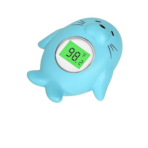 Baby Bath Thermometer - Floating Digital with LED Safety Alert | Floating、Baby Bath Thermometer、Digital、Water Temperature、Monitor、3-Color LED Alert、IP67 Waterproof、BPA-Free、Infant、Gift