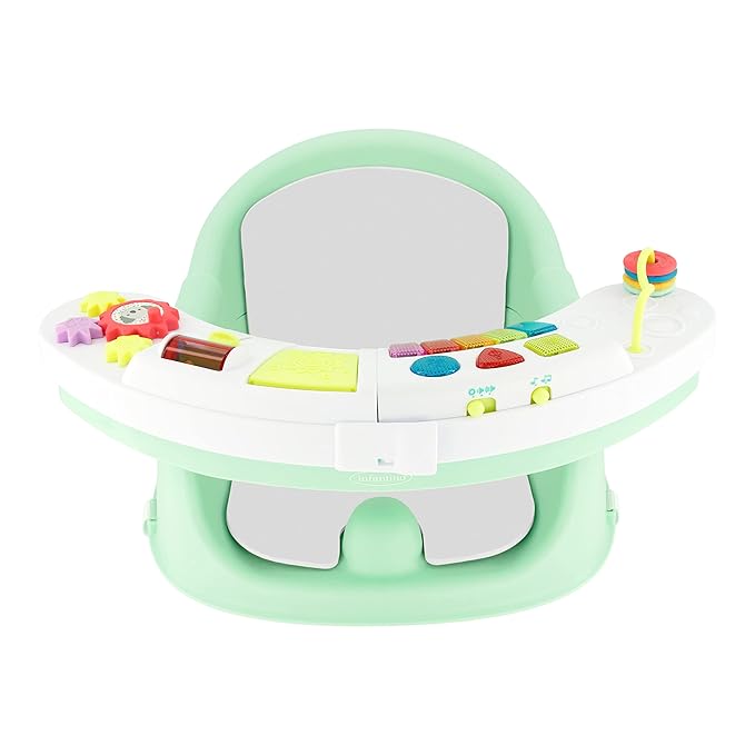 Infantino Music & Lights 3-in-1 Discovery Seat & Booster, Mint