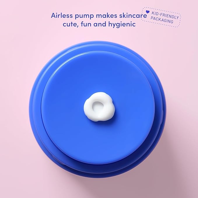 Evereden Kids Face Cream Cool Peach 1.7oz Refill Jar + Refill Pod 1.7oz | Multi-Vitamin Skincare for Kids, Niacinamide, Omegas | Lightweight Hydration Made for Daily Routine | Dermatologist Tested