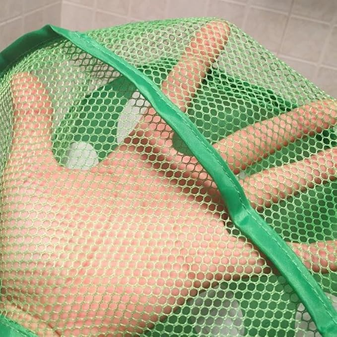 Ximimark 3 pcs Baby Bath Cute Duck Frog Mesh Net Toy Storage Bag with Strong Suction Cups, Bath Game Bag, Bathroom Organizer, for Kids Christmas, Halloween, Thanksgiving Day Gift
