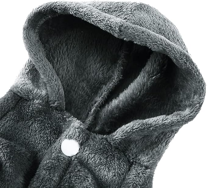 Dog Bathrobe Thicken Pet Drying Coat Super Absorbent Puppy Bathrobe Towel Hooded Towel Robe for Small Dog Cat