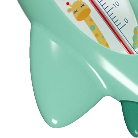 Baby Bath Thermometer, Infant Bath Thermometer Airplane Shape Lovely Multifunctional Infant Water Temperature Thermometer (Green)