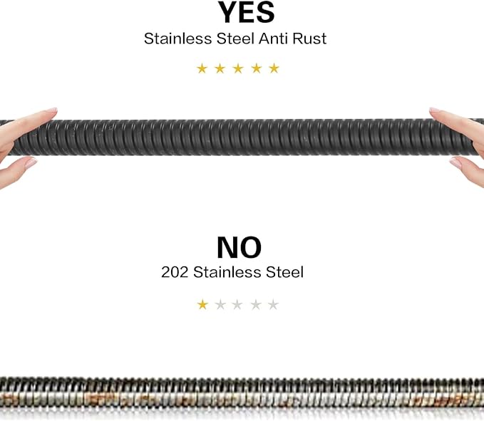 RUMOSE 70 inches Shower Hose Extra Long Stainless Steel Shower Tube Attachment Flexible Handheld Shower Sprayer Hose, Oil Rubbed Bronze