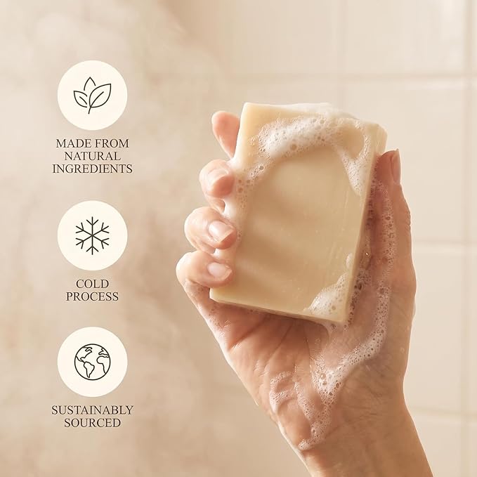 Terra Lotus - Organic Tallow Soap with Organic Castor Oil & Raw Honey - Hydrating & Nourishing - 3 Pack (Citrus)