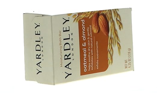 Yardley London Oatmeal and Almond Naturally Moisturizing Bath Bar, 4.0 oz. (Pack of 1)