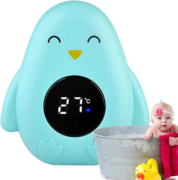 Baby Bath Thermometer, Baby Bath Thermometer with LED Display, Digital Bath Thermometer, Bath Temperature Tester, Kids Bath Thermometer, Floating Thermometer Baby Bath for Newborns, Infants, toddleers
