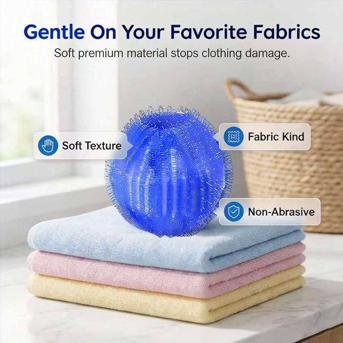 12Pcs Pet Hair Remover for Laundry, 2026 Reusable Dog & Cat Hair Remover, Efficient Debris, Hair Cleaner, Pet Hair Catcher for Clothes, Bedding, Washing Machine Hair Catcher (Large)