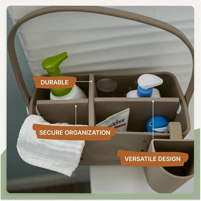 Parker Baby Bath Caddy Inserts | Matching Color Divider for our Large Shower Caddy Organizer | Makes Multiple Adjustable Compartments