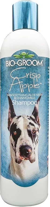 Bio-Groom Crisp Apple Dog Shampoo - Natural Scent Pet Shampoo, Aloe Vera, Chamomile, Cat & Dog Bathing Supplies, Puppy Wash, Cruelty-Free, Made in USA, Quick Rinse Cat Shampoo - 12 fl oz 1-Pack