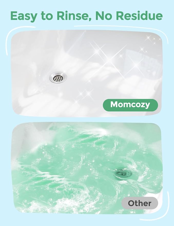 Momcozy 14 Count Natural Fruit‑Shaped Bath Bomb with Premium Essential Oils, Educational & Playful Bath Time Essentials, Kid‑Friendly Bath Fizzies Gift Set in 7 Adorable Fruit Designs