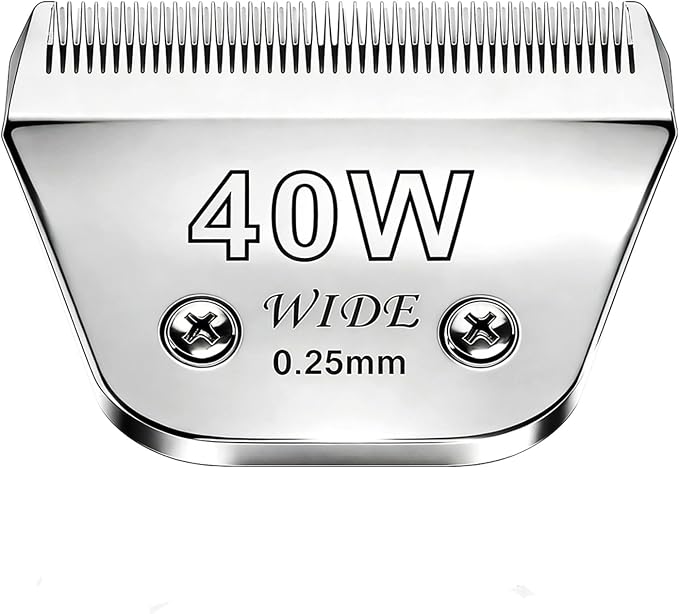for Andis Wide Blades for 40W Dog Grooming Blades Compatible with Oster A5,Wahl km10 Dog Clippers for Horse Dog Cat Animals,Stainless-Steel Blade Sharp