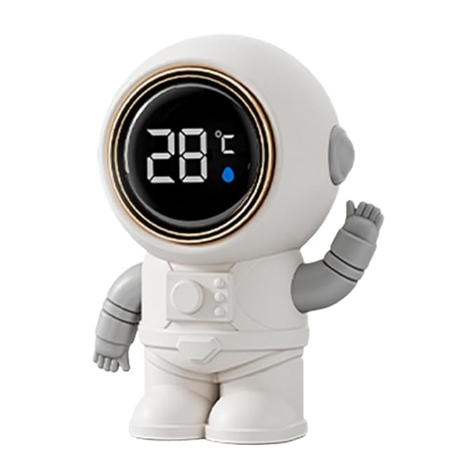 Baby Bath Thermometer Electronic Household Cartoon 0-99° Temperature Meter Bath Toy for Home Bathtub Infant Children, Astronaut