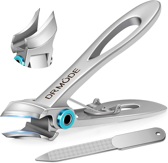 Toenail Clippers for Thick Toenails for Seniors, 2026 New Heavy Duty Nail Clippers for Men Thick Ingrown Nails with Wide Jaw Opening, Upgrade Slanted Curved Large Fingernail Ingrown Toenail Clippers