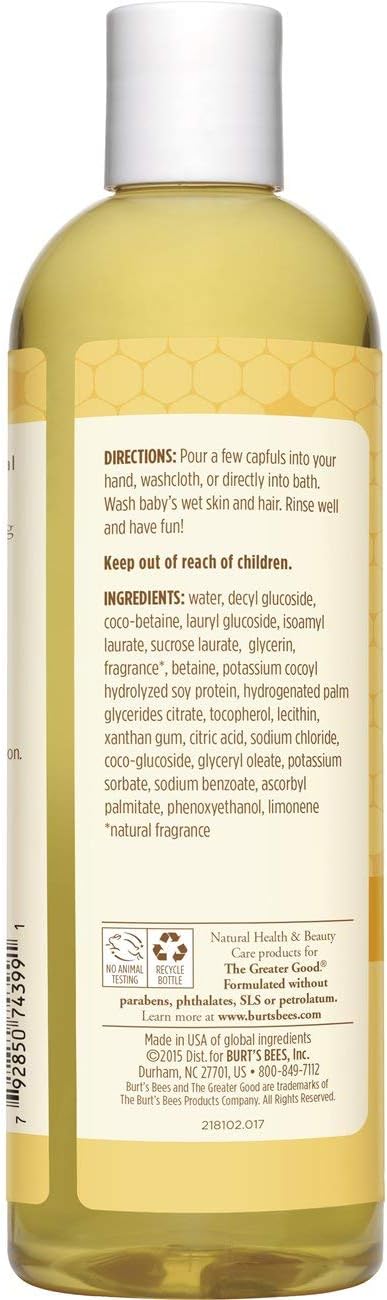 Burt's Bees Baby Shampoo & Wash, Original Tear Free Baby Soap - 12 Ounce Bottle