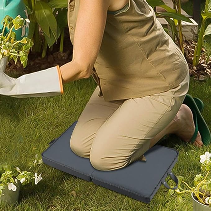 2 Inch Folding Extra Thick Kneeling Pad with Handles, Memory Foam Thickened Lightweight & Portable Knee Support Seat Cushions,Soft Comfortable Gardening Bath Kneeler Floor Pads for Outdoor Indoor