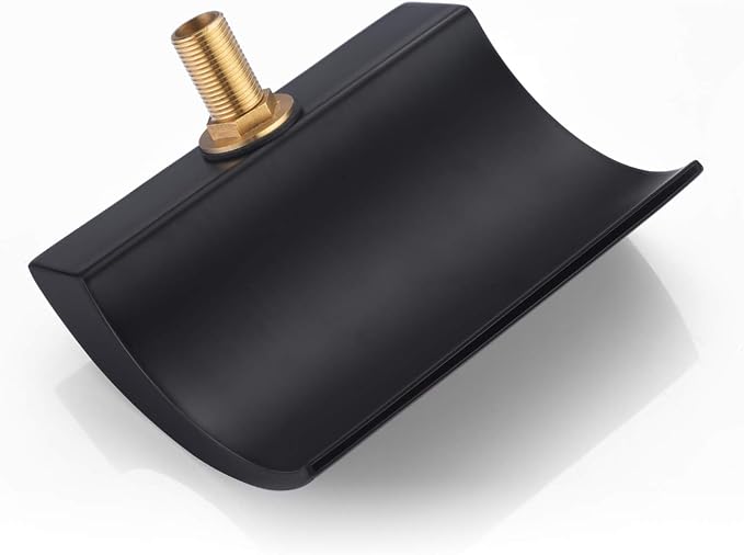 Deck Mount Roman Tub Faucet Matte Black Waterfall Bathtub Faucet Extra High Flow, SUMERAIN