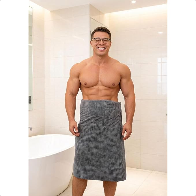 4 Pack Bath Towel Set, Lightweight Waffle Bath Towel Set, Microfiber Super Soft Highly Absorbent, Sturdy Quick Drying Towels for Bathroom, Gym, SPA, Yoga (4 Pack)