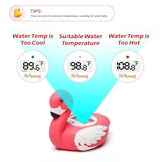 Doli Yearning Baby Bath Thermometer Baby Safety Water Thermometer for Kids | ±1℉ Accuracy; Long Battery Life; BPA-Free; Rapid Response