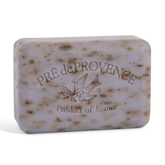 Pre de Provence Artisanal Soap Bar, Enriched with Organic Shea Butter, Natural French Skincare, Quad Milled for Rich Smooth Lather, Lavender, 8.8 Ounce