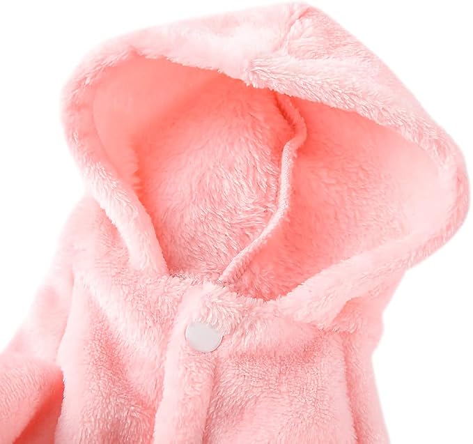 Dog Bathrobe Thicken Pet Drying Coat Super Absorbent Puppy Bathrobe Towel Hooded Towel Robe for Small Dog Cat