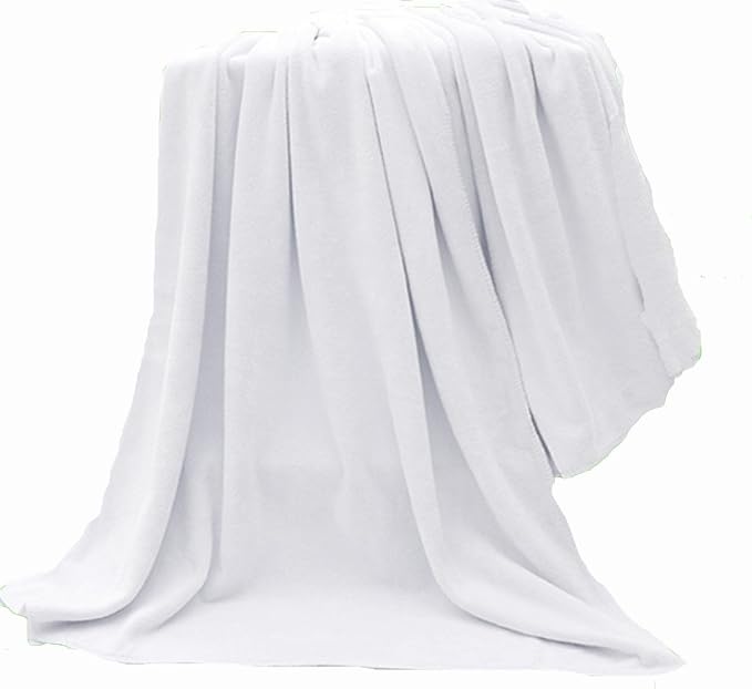 MYLSMPLE Microfiber Bath Towels Bath Sheets Beach Spa Bathroom Towels Extra Large Absorbent Towels(36 Inch X 72 Inch, White)