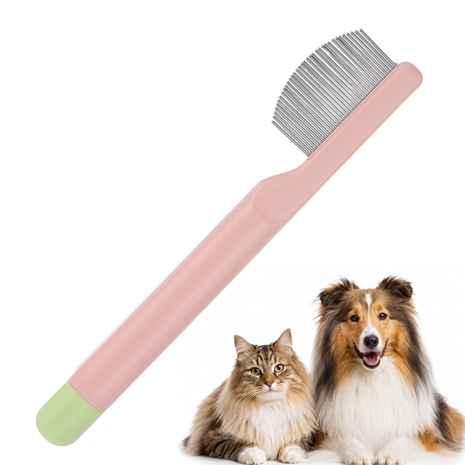 Dog Eye Comb Facial Grooming Combs Pet Facial Grooming Comb Stainless Steel Tear Stain Remover Cat Brush for Puppy Essentials Small Dogs Cats Hamsters