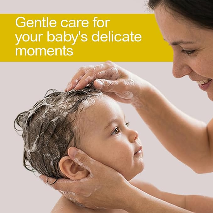 BELLA B GIFT SET Organic Cradle Cap Shampoo & Conditioner Treatment for Babies 8oz, Natural Ingredient Baby Shampoo with Complete Care Set for Baby Cradle Cap | Baby Hair Conditioner for Toddler