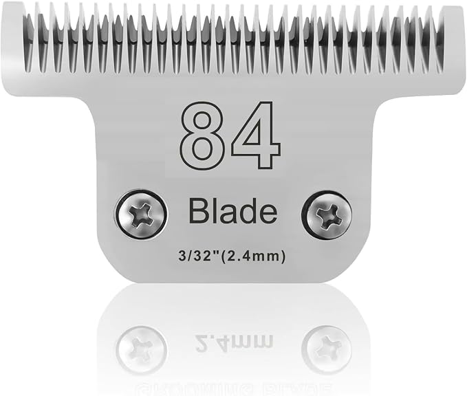 T84 Blade Dog Grooming Blades Compatible with Andis Dog Clipper | Dog Clipper Blades Compatible with Oster A5/Wahl KM10 dog clipper,Cut Length 3/32"(2.4mm)