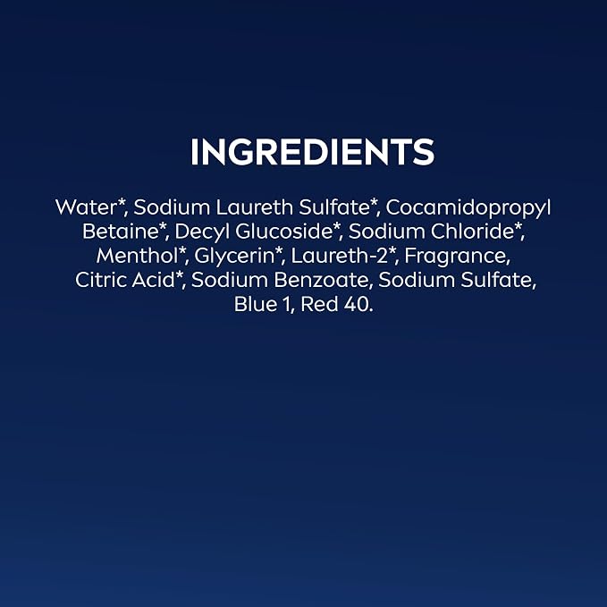 NIVEA MEN Fresh Wave Body Wash with Menthol, Refreshing Scent, 3-in-1 Men's Body Wash, Face and Hair, Paraben Free, Vegan Formula, 16.9 Fl Oz Bottle, Pack of 3
