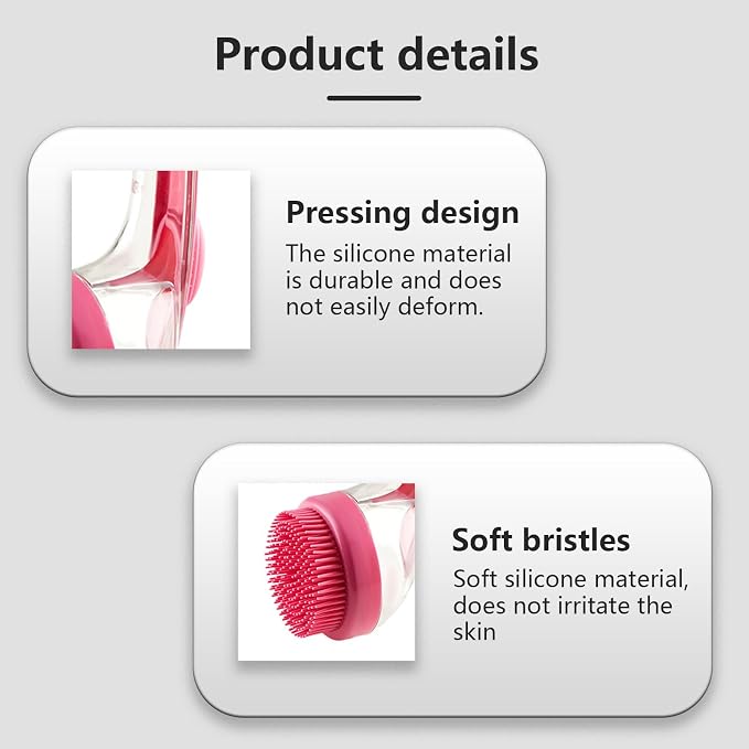 Brush with Soap Dispenser - 2-in-1 Dog Shampoo Brush & Massager,2025 Pet Bath Scrubber for Effective Cleaning and Grooming of Long/Short Haired Dogs and Cats During Bath Time-Blue