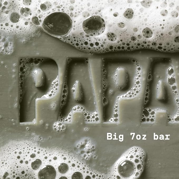 PAPATUI by Dwayne Johnson Enriching Bar Soap for Men | Hydrating Daily Cleanser | Moisturizes with Mango Butter and Avocado Oil | Sandalwood Suede | 7oz