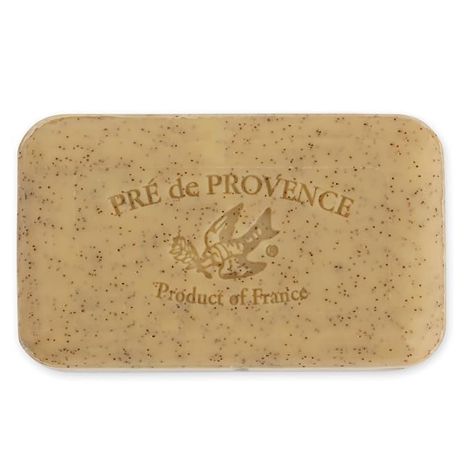 Pre de Provence Artisanal French Moisturizing Soap Bar, Shea Butter Enriched, Quad Milled for Long Lasting Rich Smooth Lather, 5.3 Ounce, Honey Almond