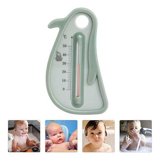Bath Thermometer for and Newborns, Penguin Shape Water Temperature Gauge, Safe Bathing Tool for Bathtub Use, Cartoon Floating Design Random Color Random Color