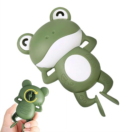Baby Bath Thermometers, Cute Cartoon Frog Bath Thermometer, ABS Waterproof Type-C Shower Thermograph, Tub Thermometers for Family Friends Home Daily Use