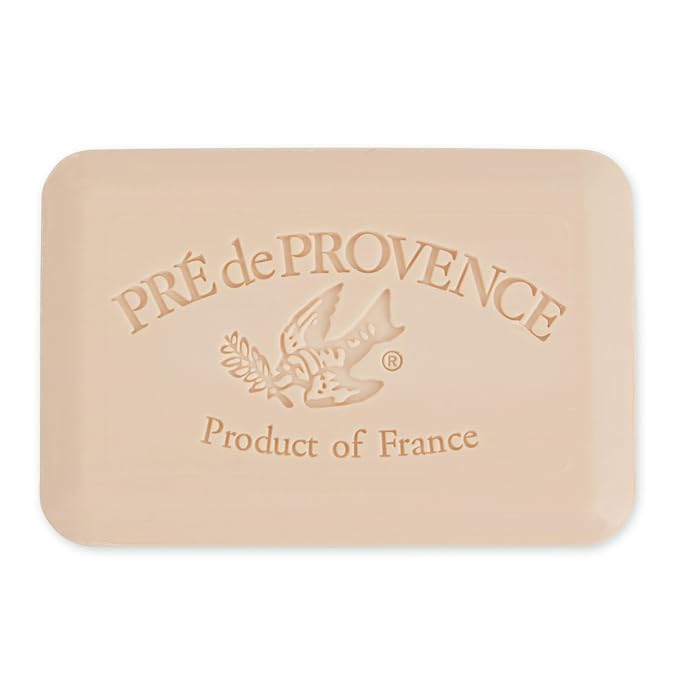 Pre de Provence Artisanal Soap Bar, Enriched with Organic Shea Butter, Natural French Skincare, Quad Milled for Rich Smooth Lather, 8.8 Ounce, Coconut