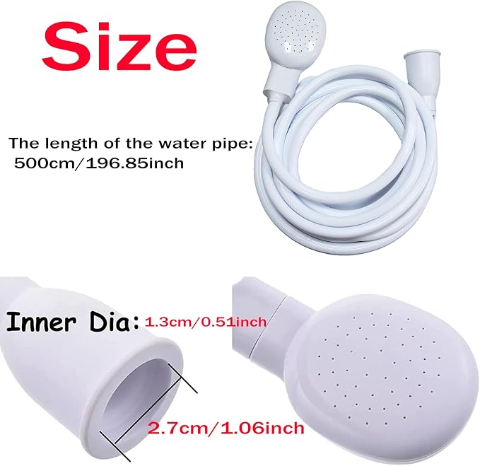 5m/16.4ft Portable Sink Hose Faucet Sprayer Sink Spray Rubber Hose Shampoo Sprayer Handheld Faucet Shower for Pets, Bathing Baby, Washing Hair, Rinsing Vegetables