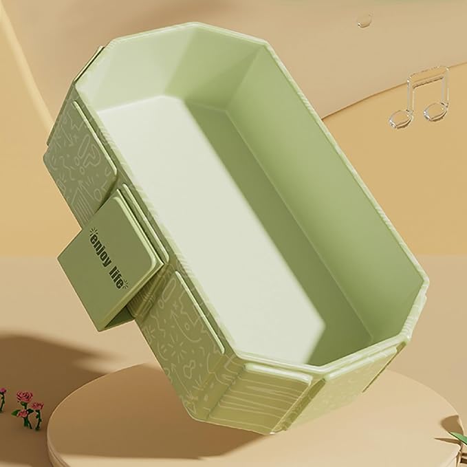 Portable & Foldable Bathtub for Newborns to Toddlers, Baby Bathtub, Easy to Store, Lightweight for Home & Travel, SpaceSaver Collapsible Baby Tubs for Kids, Green