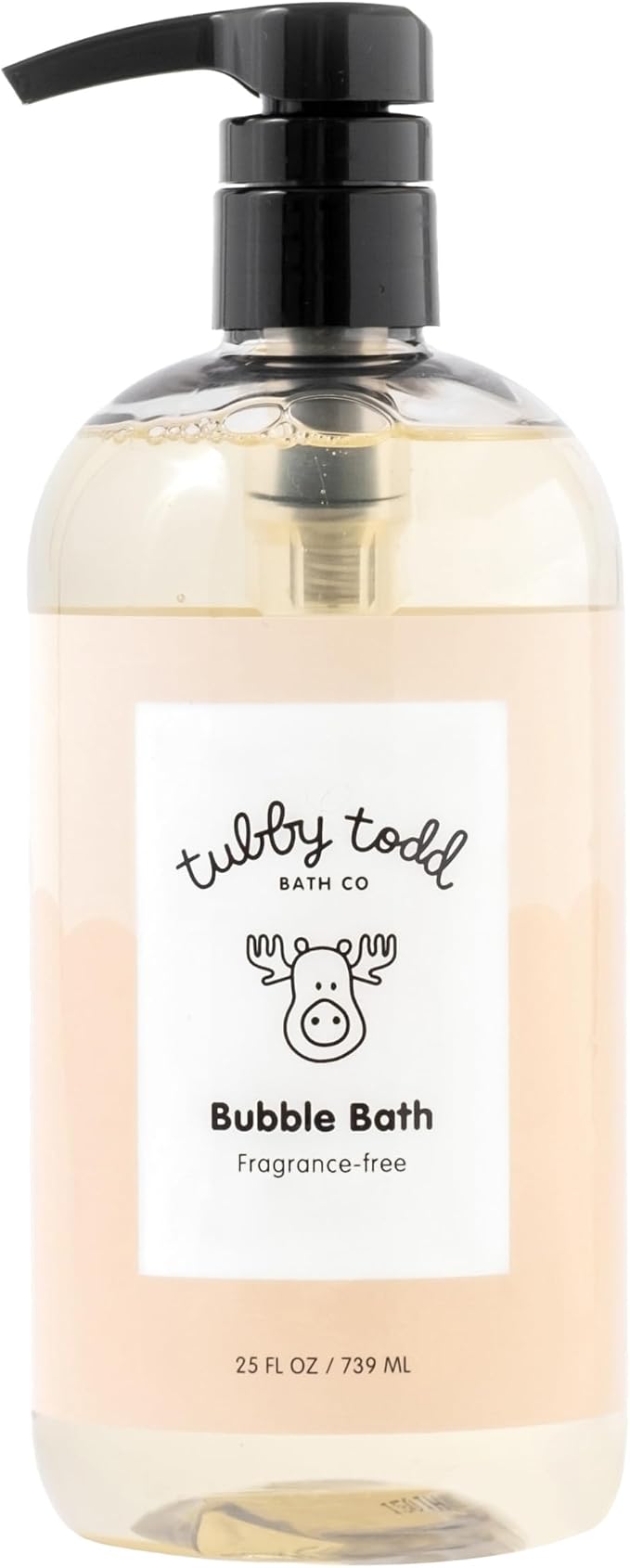Tubby Todd Bubble Bath for Kids, Toddlers & Babies - Hypoallergenic, Non-Irritating Sensitive Skin Bubble Bath - 1 Pack, 25 fl oz - Fragrance Free