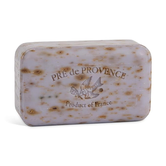 Pre de Provence Artisanal French Moisturizing Soap Bar, Shea Butter Enriched, Quad Milled for Long Lasting Rich Smooth Lather, 5.3 Ounce, Lavender