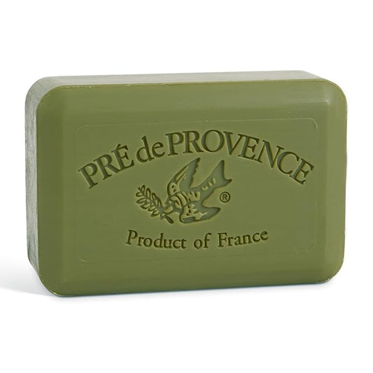 Pre de Provence Artisanal Soap Bar, Enriched with Organic Shea Butter, Natural French Skincare, Quad Milled for Rich Smooth Lather, 8.8 Ounce, Olive Oil