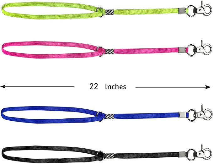 Pet Dog Grooming Loop Pet Bathing Tether Straps Heavy Duty Nylon Restraint Noose for Pet Bathing - 4 Pack 22 Inches
